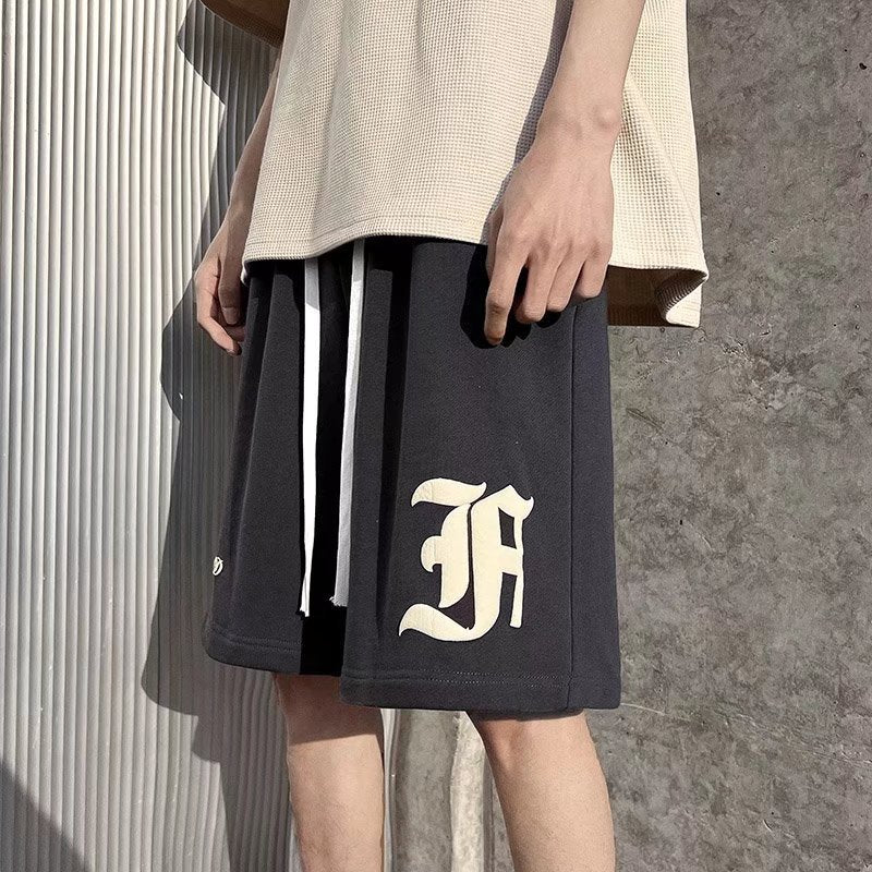 Men Beach Shorts Summer Sports Retro Loose Casual