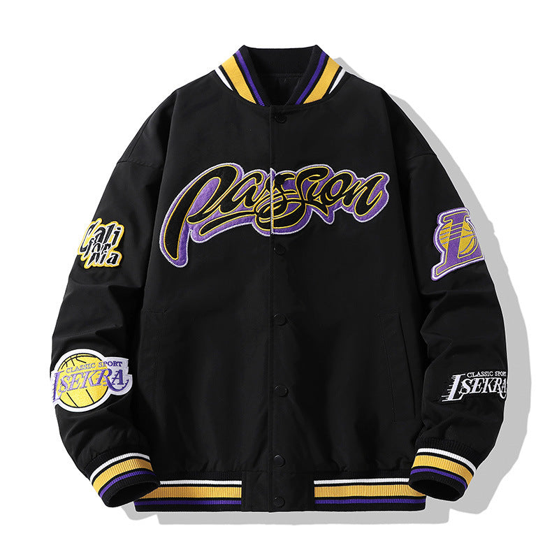 NBA Jacket with All Teams Patches NASA Joint-Name Ke Baseball Uniform Basketball Jacket