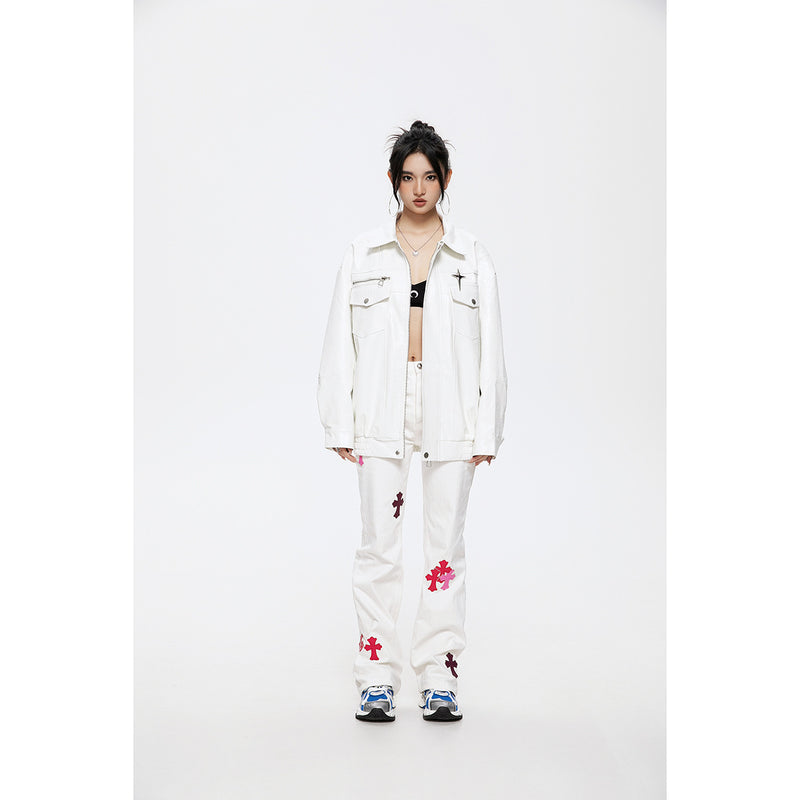 Unisex Pu Jacket Rock Biker's Leather Jacket