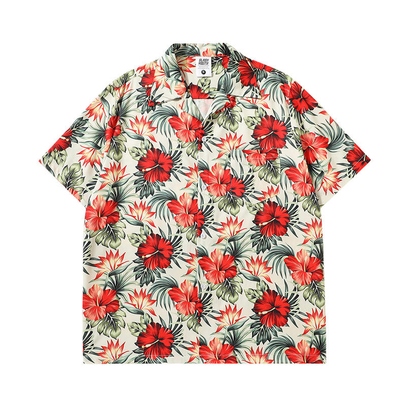 Short Sleeve Shirt Vintage Beach Shirt