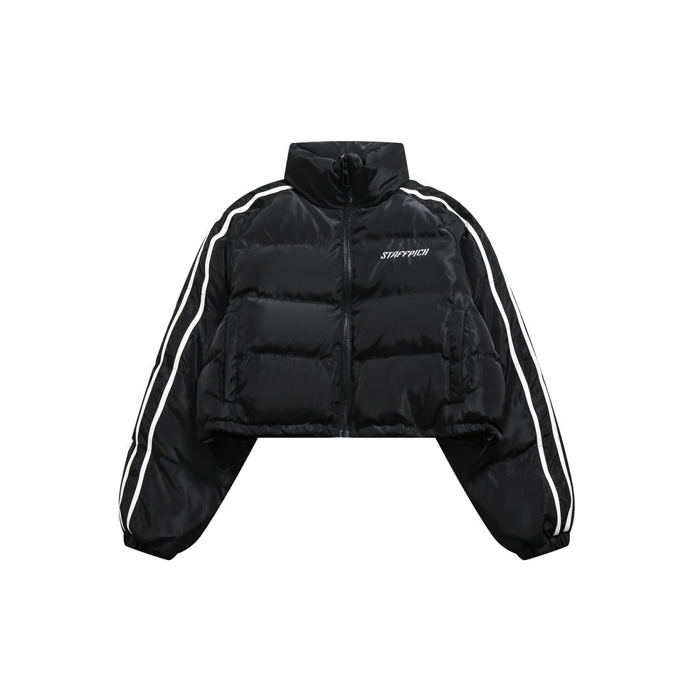 Unisex Coat Stand-up Collar Thick