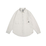 Unisex Shirt Vintage Men's Large Loose Pockets Coat