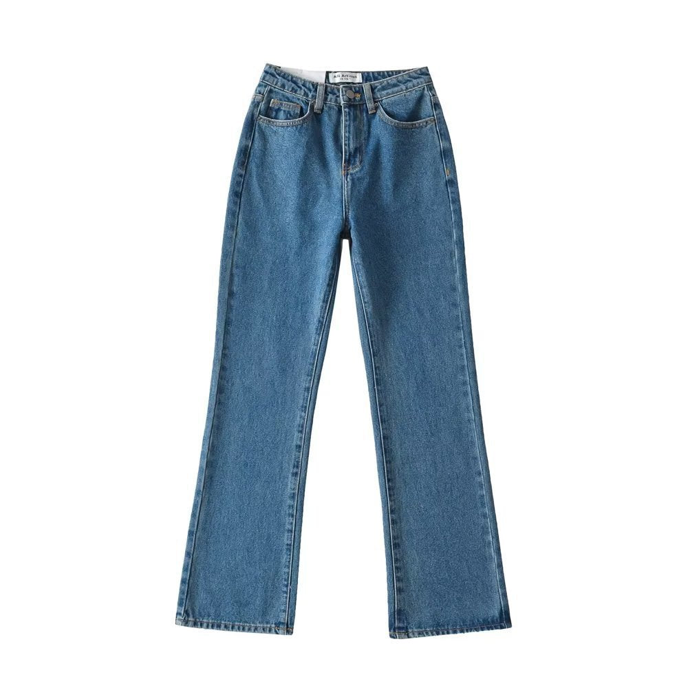 Women Jeans Retro Simple Spring and Autumn