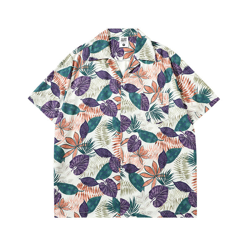 Short Sleeve Shirt Vintage Beach Shirt