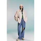 Unisex Coat Retro Loose Furry Winter Couple