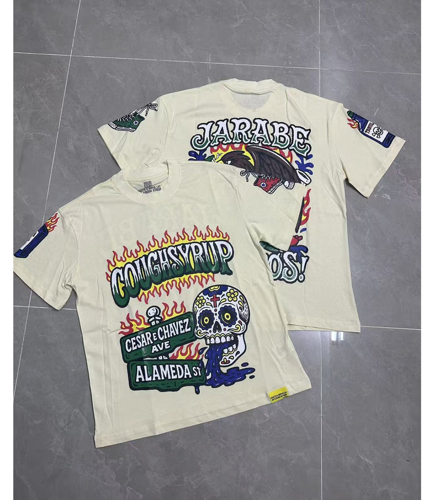 Cough Syrup T Shirts Direct Injection Hot Diamond Short Sleeves