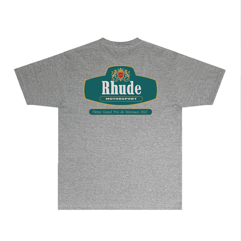 Rhude T Shirts Printed Trendy Pure Cotton