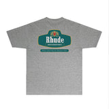 Rhude T Shirts Printed Trendy Pure Cotton