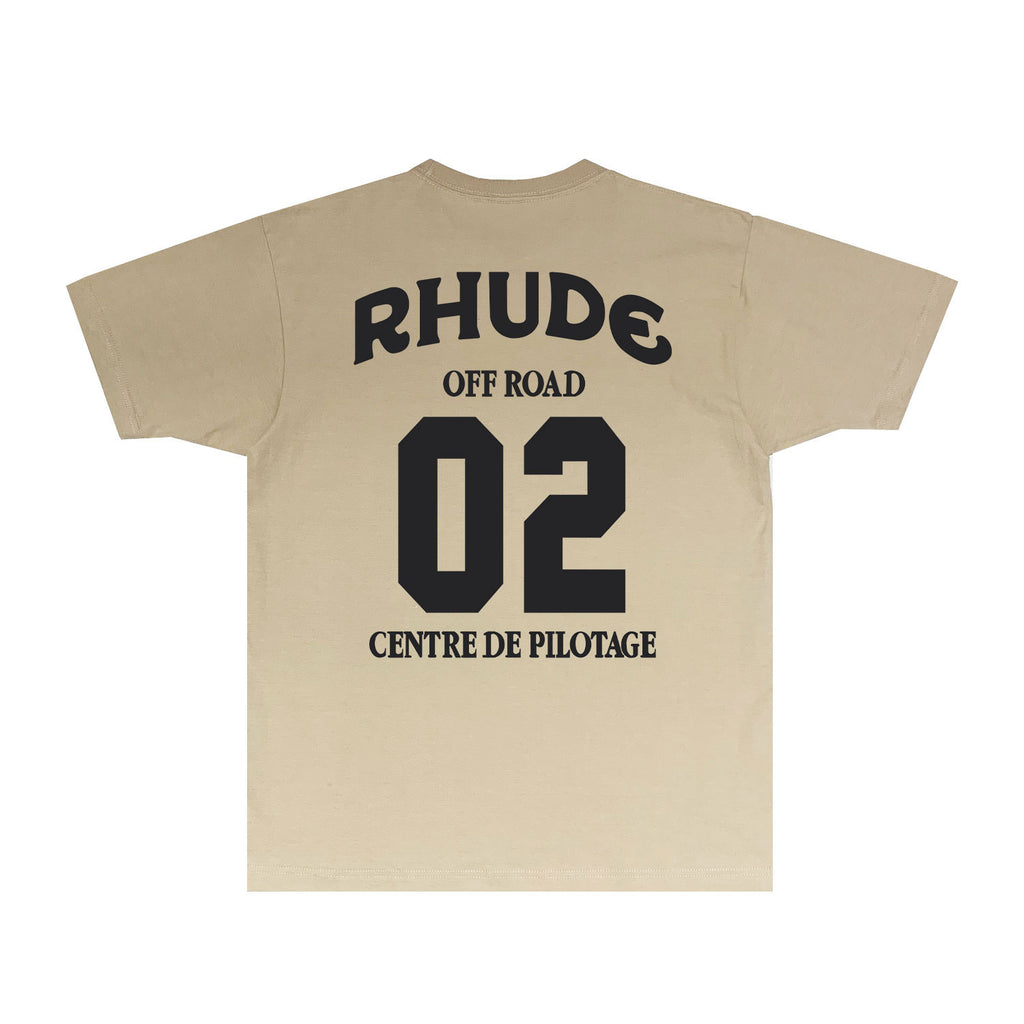 Rhude T Shirts Printed Trendy Pure Cotton