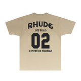 Rhude T Shirts Printed Trendy Pure Cotton