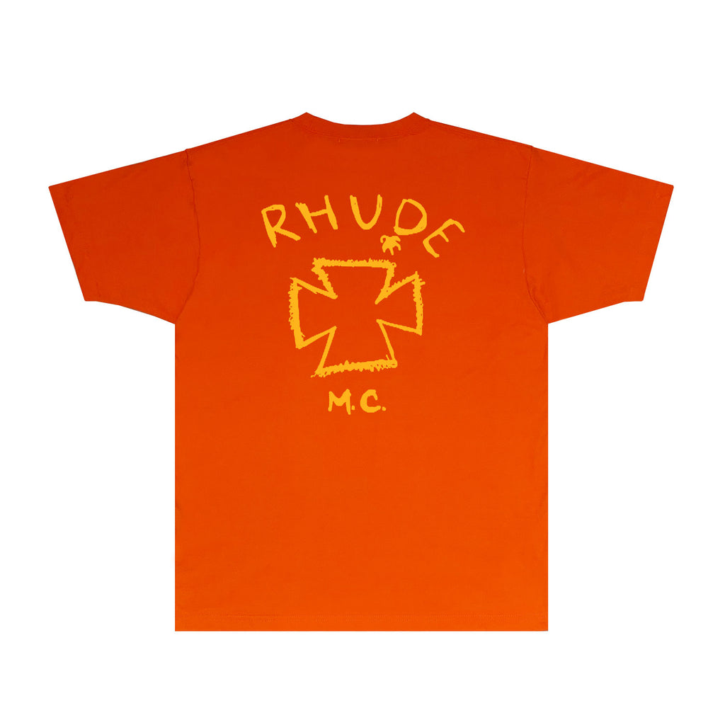 Rhude T Shirts Printed Trendy Pure Cotton