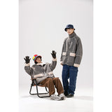 Unisex Coat Lamb Wool Coat Loose and Warm