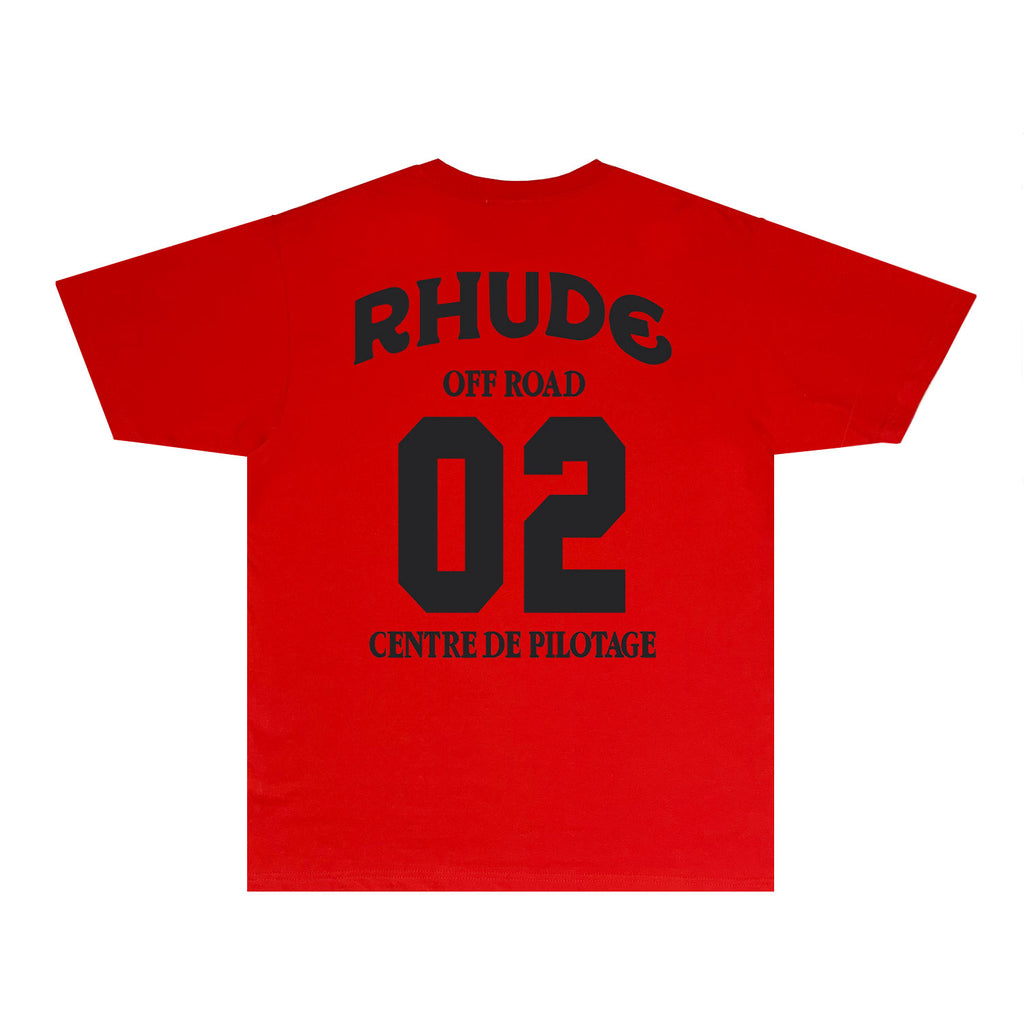 Rhude T Shirts Printed Trendy Pure Cotton