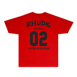 Rhude T Shirts Printed Trendy Pure Cotton
