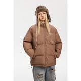 Unisex Coat Vintage Stand Collar Winter Loose Thick