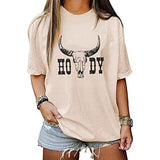 CM C&M WODRO Oversized Country Graphic Tees for Women