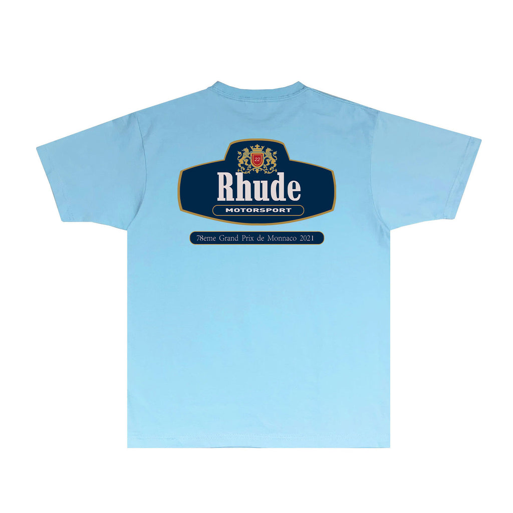 Rhude T Shirts Printed Trendy Pure Cotton