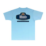 Rhude T Shirts Printed Trendy Pure Cotton