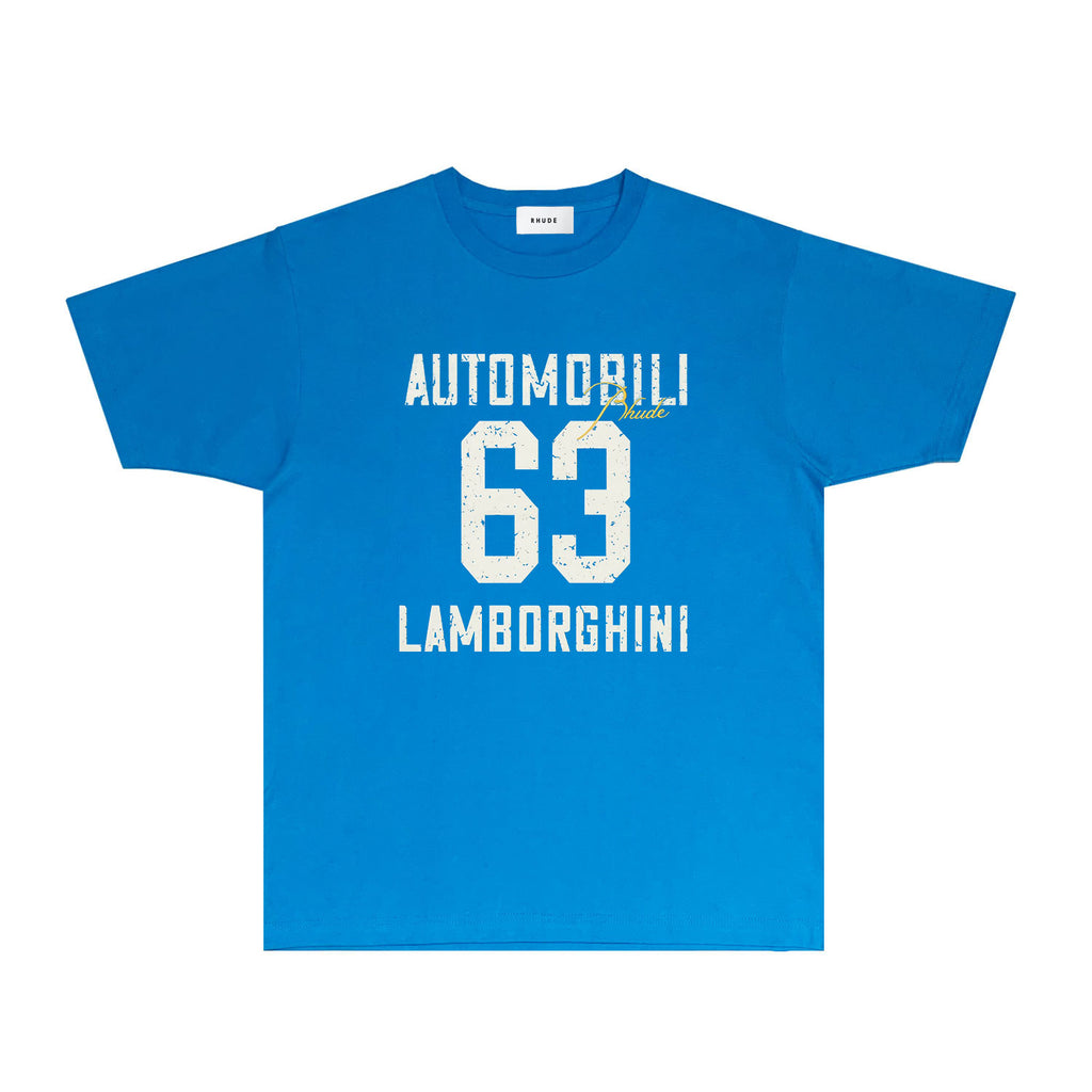 Rhude T Shirts Printed Trendy Pure Cotton