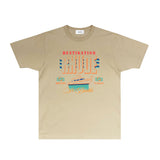 Rhude T Shirts Printed Trendy Pure Cotton