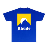 Rhude T Shirts Printed Trendy Pure Cotton