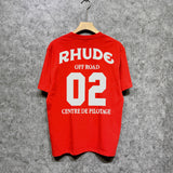 Rhude T Shirts Printed Trendy Pure Cotton