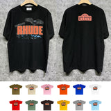 Rhude T Shirts Printed Trendy Pure Cotton