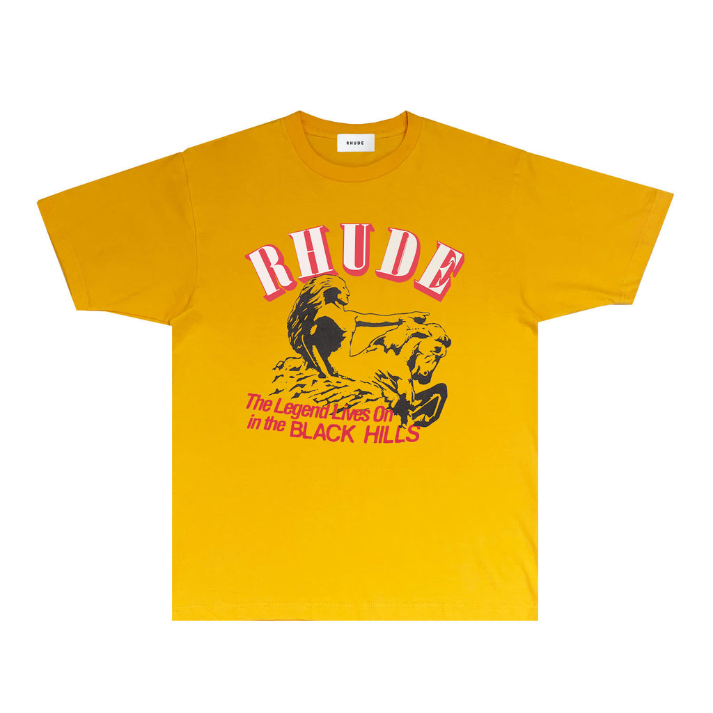 Rhude T Shirts Printed Trendy Pure Cotton