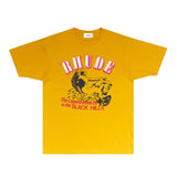 Rhude T Shirts Printed Trendy Pure Cotton
