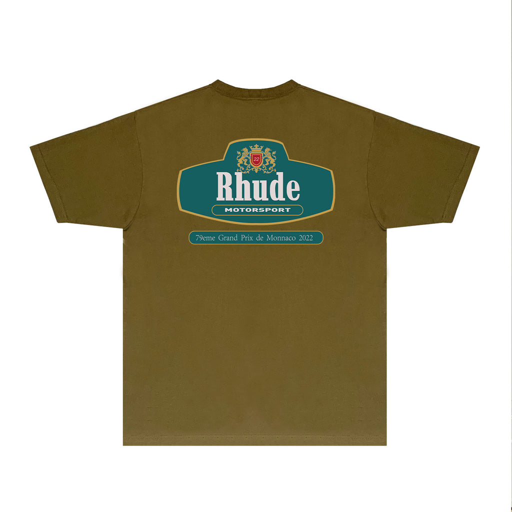 Rhude T Shirts Printed Trendy Pure Cotton