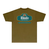 Rhude T Shirts Printed Trendy Pure Cotton