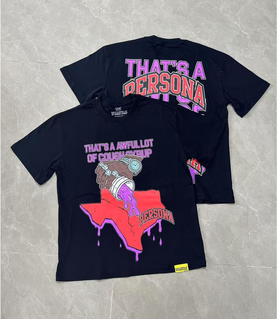 Cough Syrup T Shirts Direct Injection Hot Diamond Short Sleeves