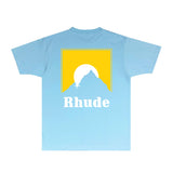 Rhude T Shirts Printed Trendy Pure Cotton