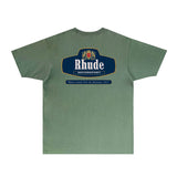 Rhude T Shirts Printed Trendy Pure Cotton