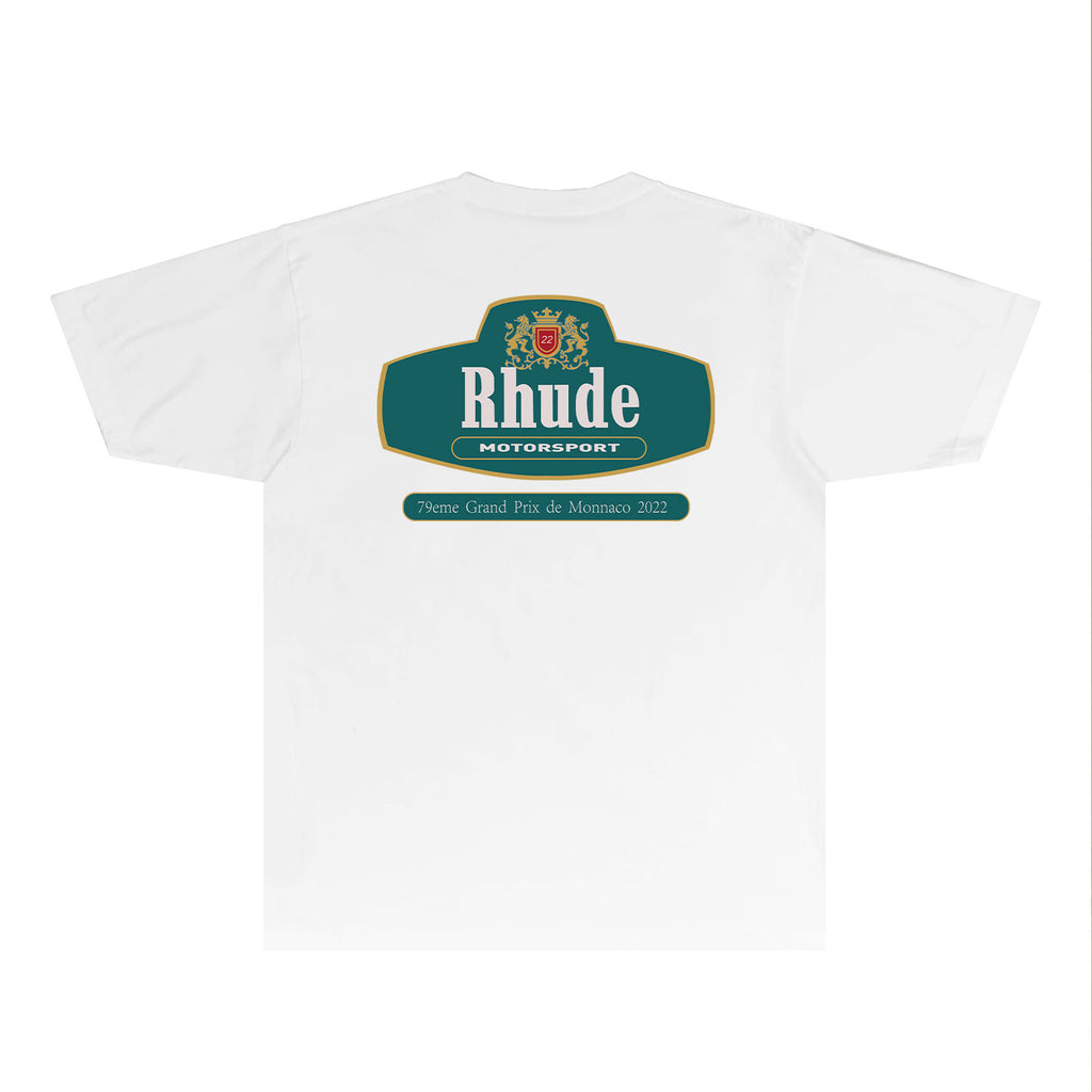 Rhude T Shirts Printed Trendy Pure Cotton