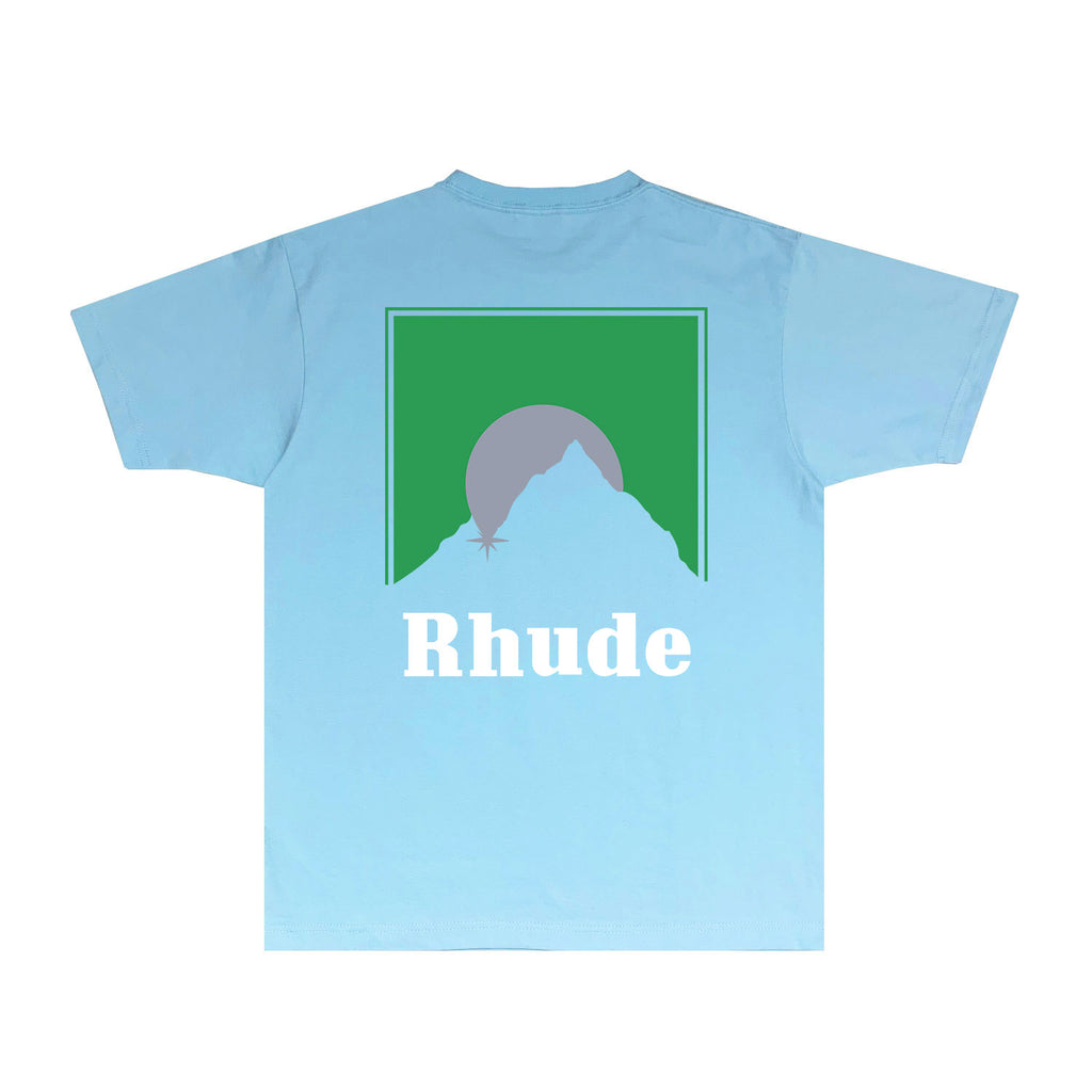Rhude T Shirts Printed Trendy Pure Cotton