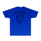 Rhude T Shirts Printed Trendy Pure Cotton