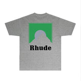 Rhude T Shirts Printed Trendy Pure Cotton