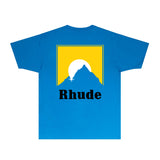 Rhude T Shirts Printed Trendy Pure Cotton