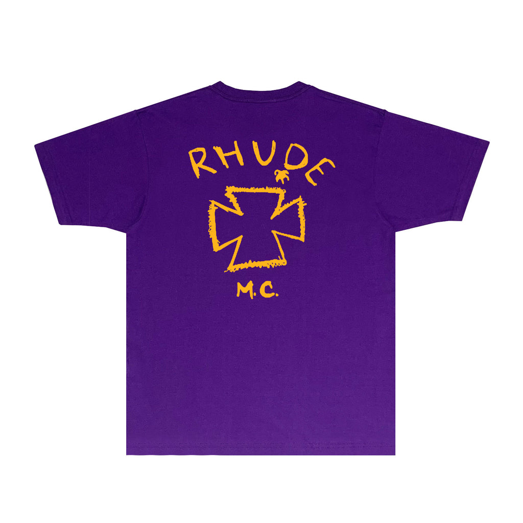 Rhude T Shirts Printed Trendy Pure Cotton