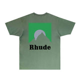 Rhude T Shirts Printed Trendy Pure Cotton