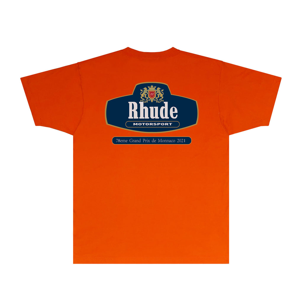 Rhude T Shirts Printed Trendy Pure Cotton