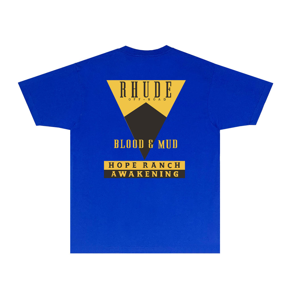 Rhude T Shirts Printed Trendy Pure Cotton