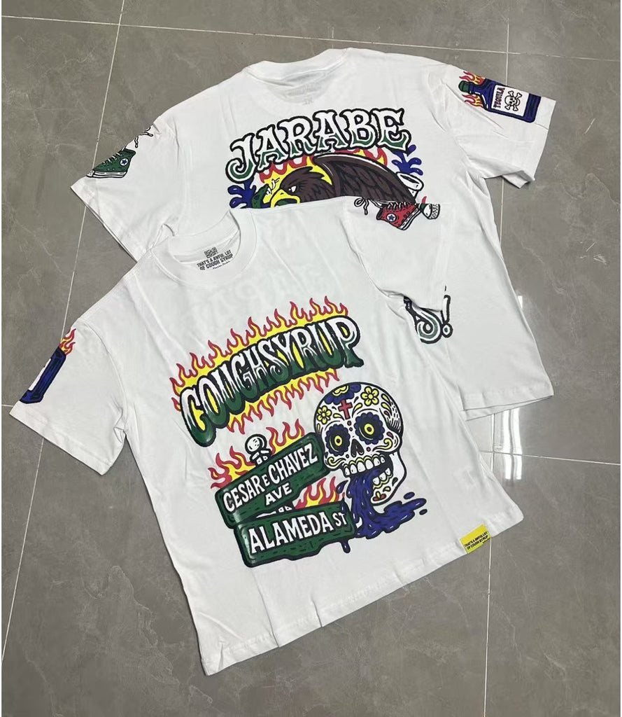 Cough Syrup T Shirts Direct Injection Hot Diamond Short Sleeves