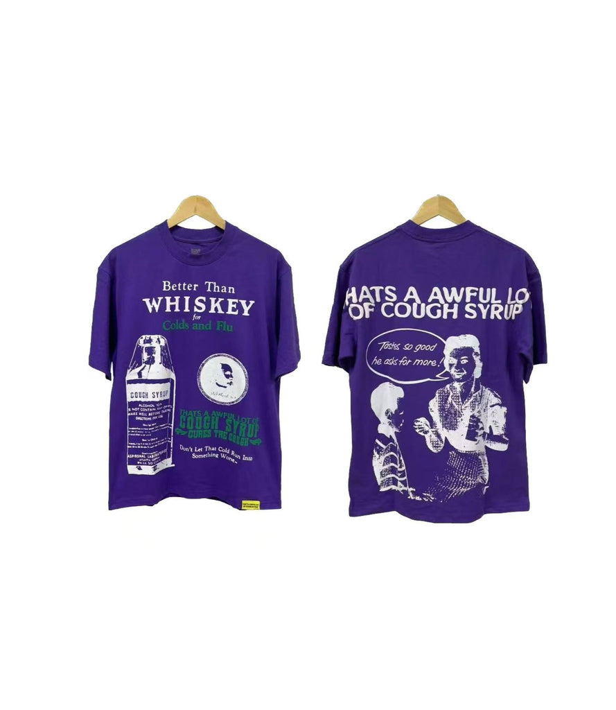 Cough Syrup T Shirts Direct Injection Hot Diamond Short Sleeves