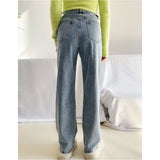 Women Jeans Loose Personality Design