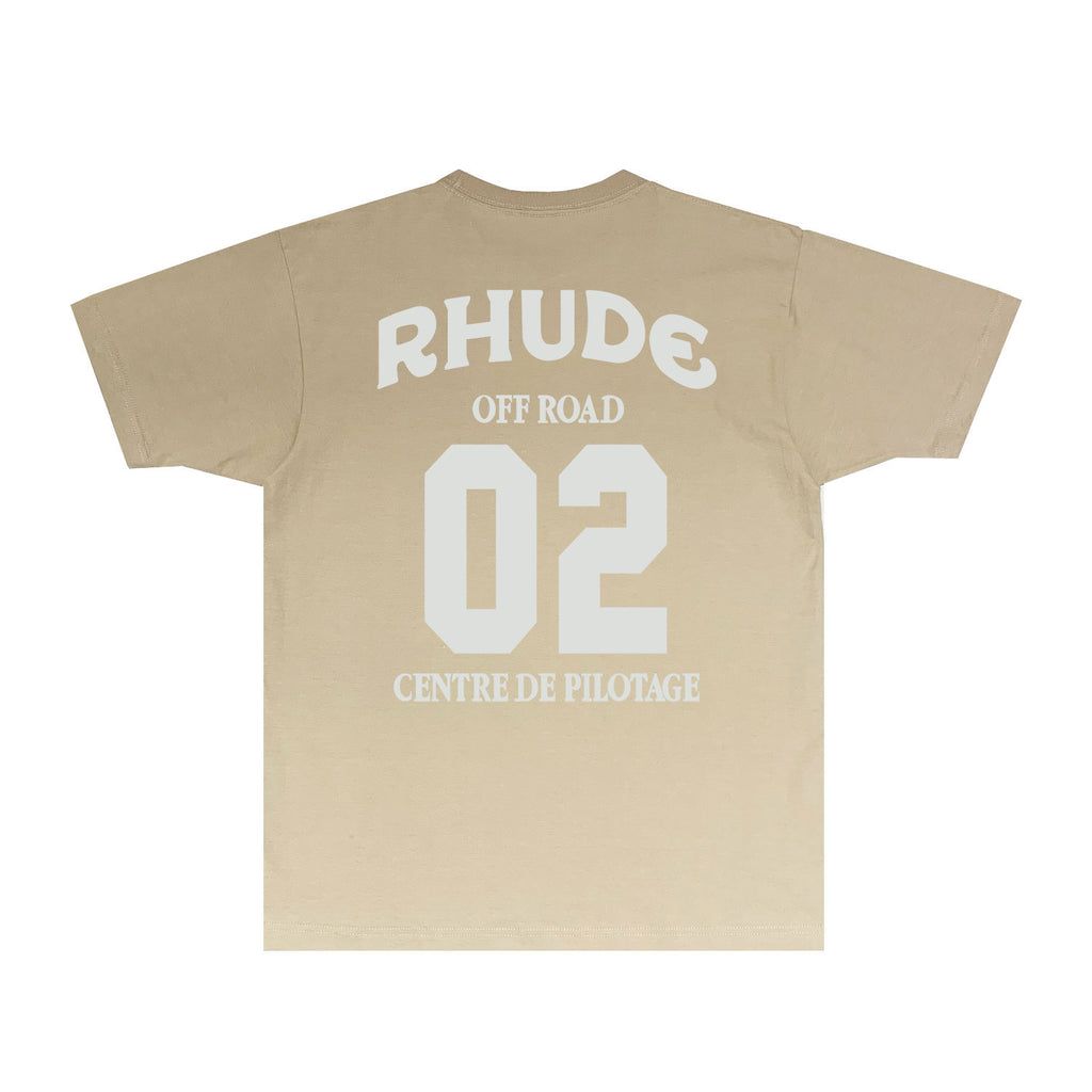 Rhude T Shirts Printed Trendy Pure Cotton