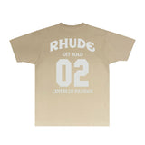 Rhude T Shirts Printed Trendy Pure Cotton