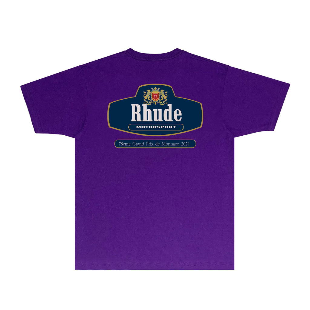 Rhude T Shirts Printed Trendy Pure Cotton