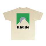 Rhude T Shirts Printed Trendy Pure Cotton